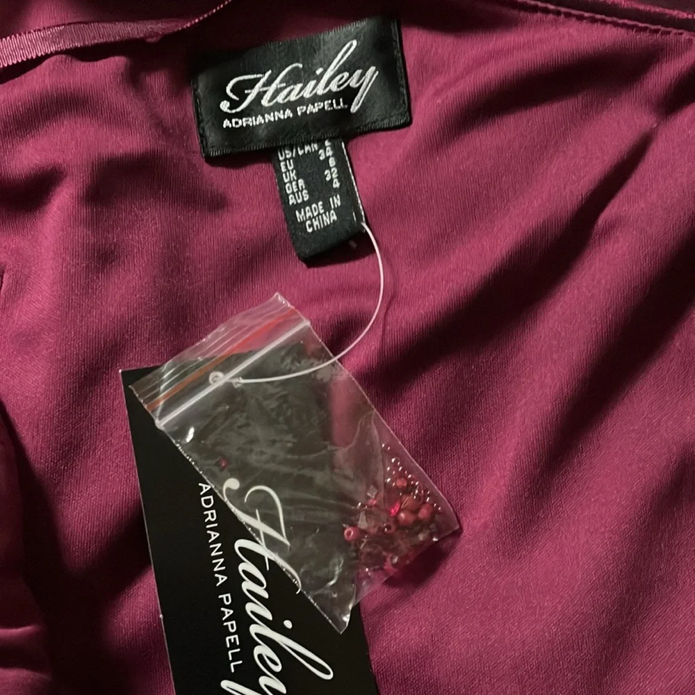 Hailey Adrianna Papell magenta gown - Picture 3 of 5